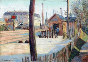 Railway Junction Near Bois-Colombes by Paul Signac