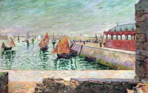 Port-En-Bessin. La Halle Aux Poissons by Paul Signac