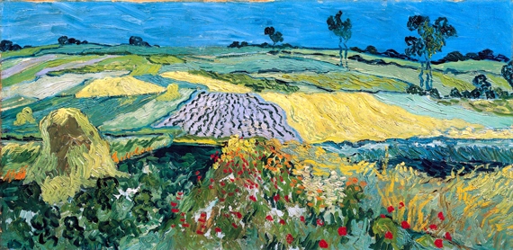 The Plain Of Auvers 1890 by Vincent Van Gogh, oil painting reproduction on canvas The Plain Of Auvers 1890 by Vincent Van Gogh