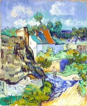 Houses At Auvers 1890 by Vincent Van Gogh