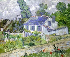 Houses At Auvers 1890 by Vincent Van Gogh