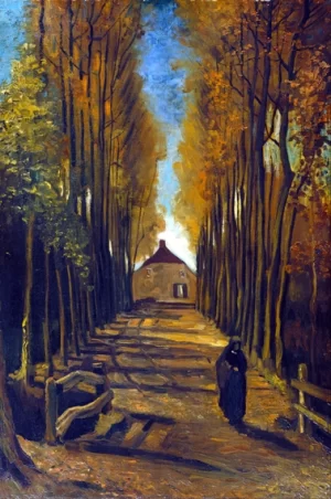 Avenue Of Poplars In Autumn 1884 by Vincent Van Gogh Avenue Of Poplars In Autumn 1884 by Vincent Van Gogh