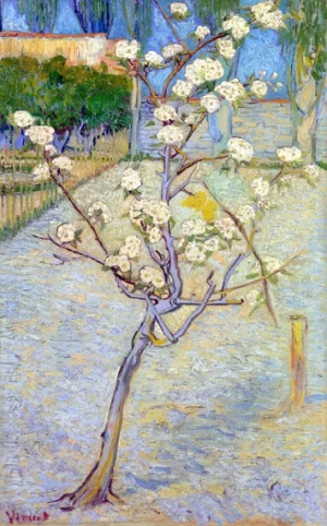 Small Pear Tree In Blossom 1888 by Vincent Van Gogh Small Pear Tree In Blossom 1888 by Vincent Van Gogh