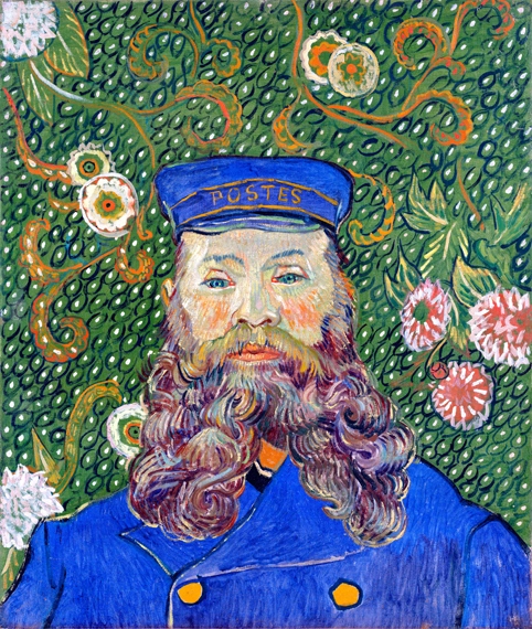 Portrait Of Joseph Roulin 1889 by Vincent Van Gogh, oil painting reproduction on canvas Portrait Of Joseph Roulin 1889 by Vincent Van Gogh