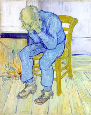 Sorrowing Old Man (At Eternity's Gate) by Vincent Van Gogh Sorrowing Old Man (At Eternity's Gate) by Vincent Van Gogh