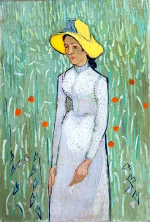 Girl In White by Vincent Van Gogh Girl In White by Vincent Van Gogh