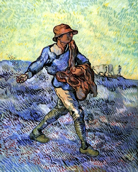 The Sower, After Millet by Vincent Van Gogh