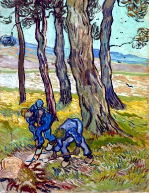 The Diggers, 1889 by Vincent Van Gogh