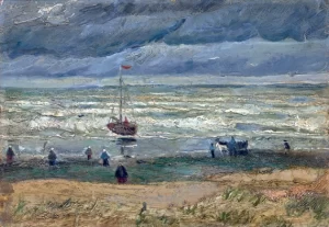 View Of The Sea At Scheveningen by Vincent Van Gogh