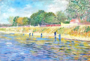 Bank Of The Seine 1887 by Vincent Van Gogh