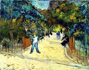 Entrance To The Public Gardens In Arle by Vincent Van Gogh