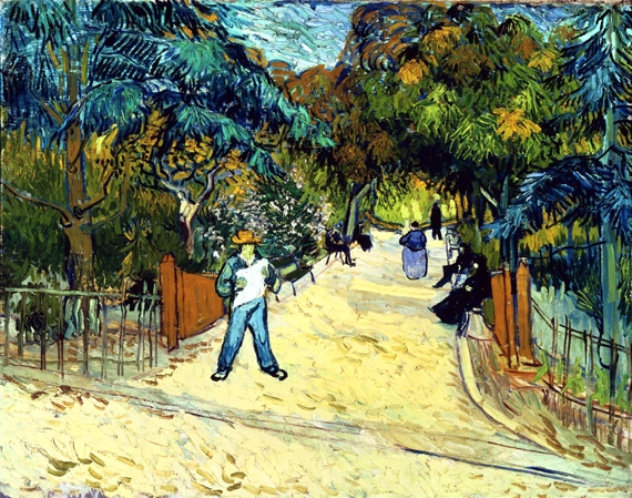 Entrance To The Public Gardens In Arle by Vincent Van Gogh