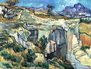 Entrance To A Quarry Near Saint-Remy, 1889 by Vincent Van Gogh Entrance To A Quarry Near Saint-Remy, 1889 by Vincent Van Gogh