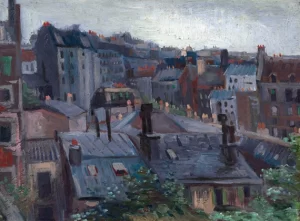 View From Vincent's Studio by Vincent Van Gogh