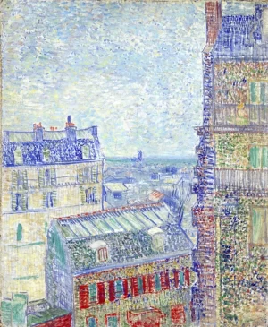 View From Theo’s Apartment 1887 by Vincent Van Gogh View From Theo’s Apartment 1887 by Vincent Van Gogh