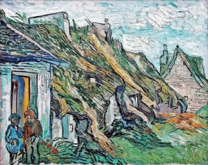 Old Cottages, Chaponval by Vincent Van Gogh