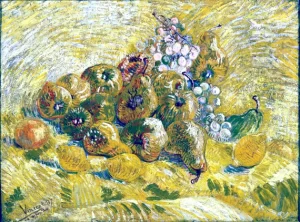 Quinces, Lemons, Pears And Grapes 1888 by Vincent Van Gogh