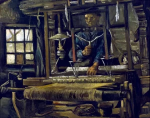 A Weaver's Cottage 1884 by Vincent Van Gogh