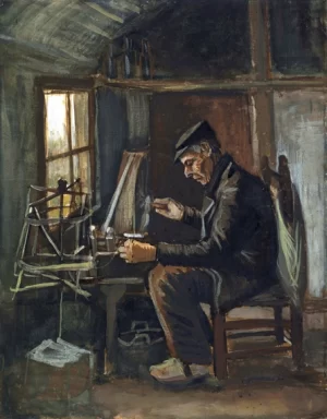 Man Winding Yarn 1884 by Vincent Van Gogh