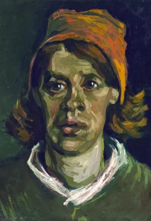 Head Of A Woman by Vincent Van Gogh
