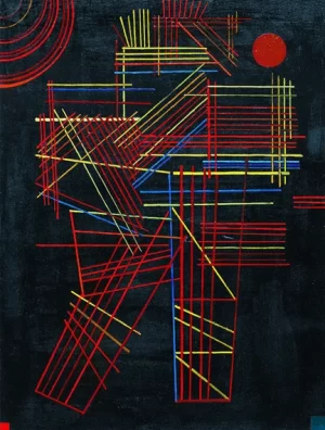 Colored Sticks (Bunte Stäbchen) by Wassily Kandinsky