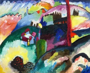Landscape With Factory Chimney by Wassily Kandinsky