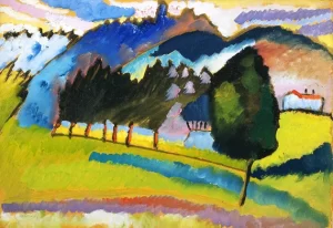 Landscape With Rolling Hills by Wassily Kandinsky Landscape With Rolling Hills by Wassily Kandinsky
