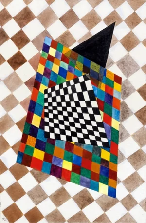 Kariertes by Wassily Kandinsky
