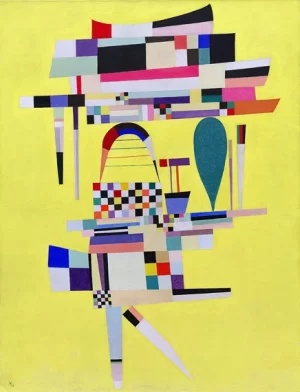 Yellow Painting (La Toile Jaune) by Wassily Kandinsky