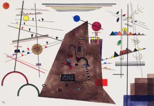 Schweres Zwischen Leichtem by Wassily Kandinsky