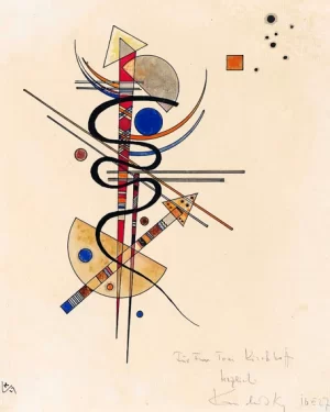 Aquarell Für Frau Toni Kirchhoff by Wassily Kandinsky