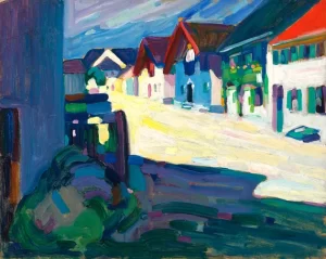 Murnau – Strasse by Wassily Kandinsky Murnau – Strasse by Wassily Kandinsky