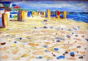 Beach Baskets In Holland by Wassily Kandinsky