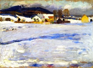 Bei Starnberg - Winter by Wassily Kandinsky Bei Starnberg - Winter by Wassily Kandinsky