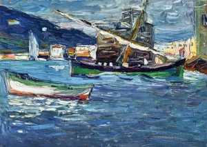 Rapallo- Grauer Tag (Rapallo- Grey Day) by Wassily Kandinsky Rapallo- Grauer Tag (Rapallo- Grey Day) by Wassily Kandinsky