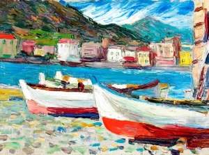 Rapallo, Boote by Wassily Kandinsky Rapallo, Boote by Wassily Kandinsky