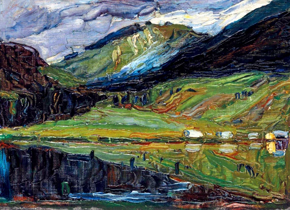 Spitzingsee by Wassily Kandinsky, oil painting reproduction on canvas Spitzingsee by Wassily Kandinsky
