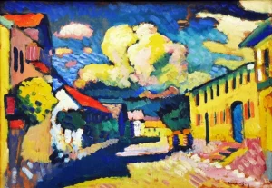 A Village Street by Wassily Kandinsky