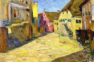 Pink Landscape by Wassily Kandinsky
