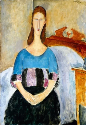 Portrait of Jeanne Hebuterne, Seated, 1918 by Amedeo Modigliani Portrait of Jeanne Hebuterne, Seated, 1918 by Amedeo Modigliani