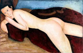 Reclining nude From the Back 1917 by Amedeo Modigliani Reclining nude From the Back 1917 by Amedeo Modigliani