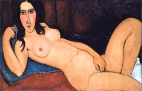 Reclining nude with Loose Hair 1917 by Amedeo Modigliani Reclining nude with Loose Hair 1917 by Amedeo Modigliani