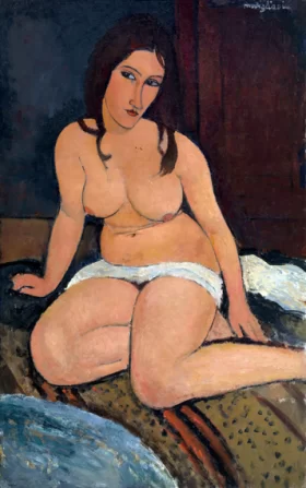Sitting Naked 1917 by Amedeo Modigliani