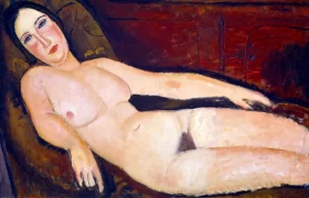 Nude on a Divan 1918 by Amedeo Modigliani
