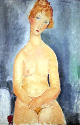 Seated nude 1918 by Amedeo Modigliani