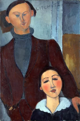 Jacques and Berthe Lipchitz 1916 by Amedeo Modigliani
