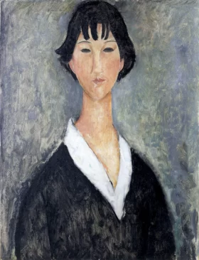 Girl with Black Hair by Amedeo Modigliani