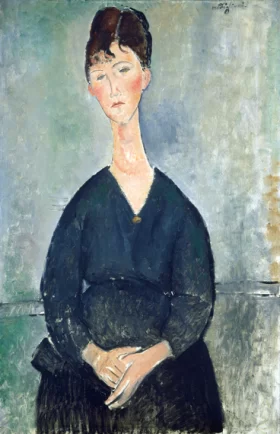 Café Singer 1917 by Amedeo Modigliani Café Singer 1917 by Amedeo Modigliani
