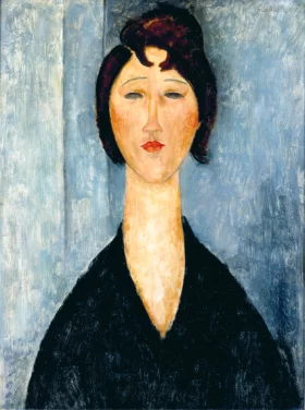 Portrait of a young woman 1918 by Amedeo Modigliani Portrait of a young woman 1918 by Amedeo Modigliani