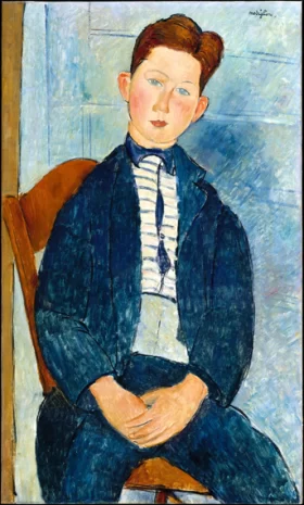 Boy in a Striped Sweater 1918 by Amedeo Modigliani Boy in a Striped Sweater 1918 by Amedeo Modigliani